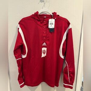 Adidas Indiana Hoosiers Mesh Shooter Hoodie Women’s Size M NWT Team Issued